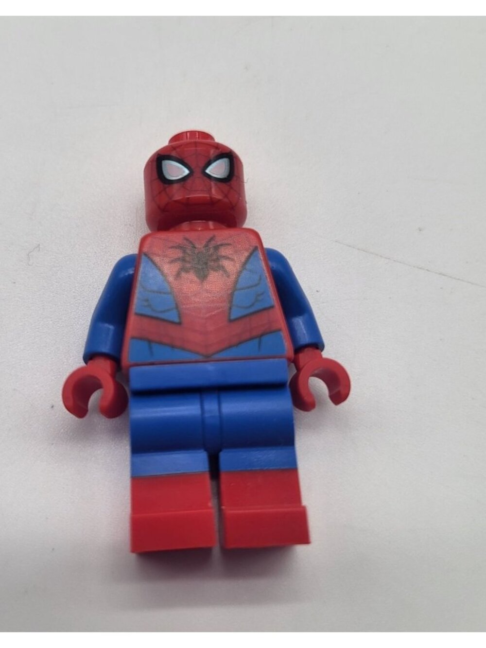 LEGO Marvel Super Heroes Spider-Man Metallic Blue Eye Highlights Minifig SH536